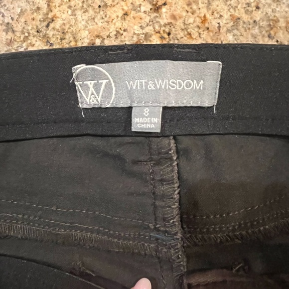 Wit & Wisdom 'Ab'solution Itty Bitty Bootcut Pants Size 8 Espresso color EUC - Picture 7 of 9